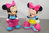Walt Disney 2 x Mouse Minnie Mouse Figuren Bad Flaschen (K71)
