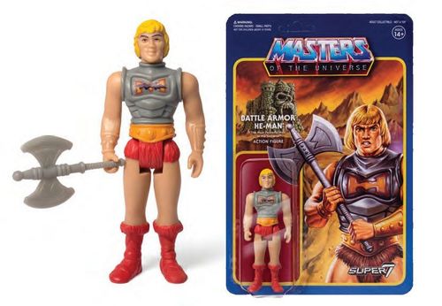 MASTERS OF THE UNIVERSE Battle Armor  He-Man ca. 10cm  ReAction (KB5)