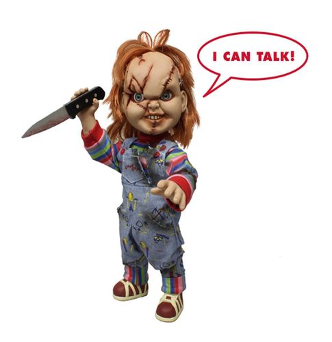 CHUCKY Die Mörderpuppe - Sprechende Puppe doll Chucky MEZCO ca.38cm Neu (KB16)
