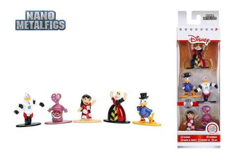 Disney Nano Alice Duck Tales  Lilo Diecast Minifiguren 5-er Pack Neu (KB20) *
